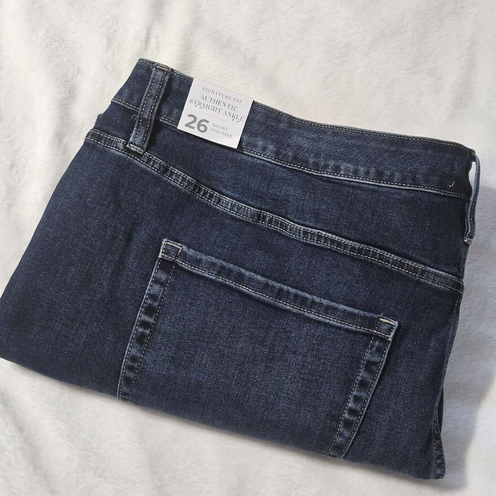 Lane Bryant Jeans Women's Size 26s Signature Fit‎ Straight Blue Denim NWOT